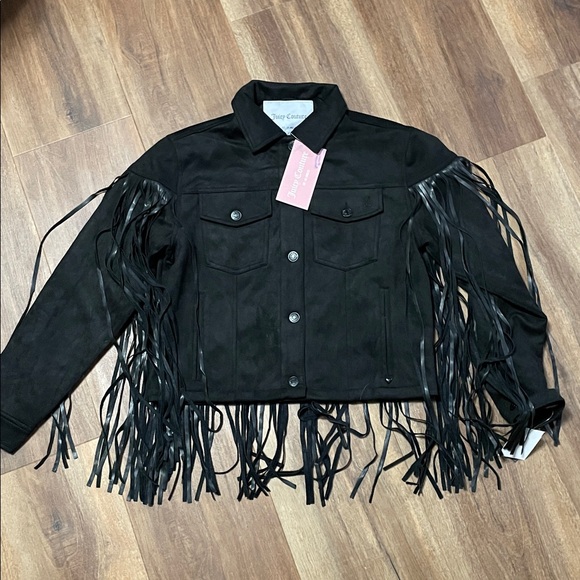 Fringe Faux Leather Trucker Jacket
Juicy Couture size small, new with tags - Picture 5 of 10